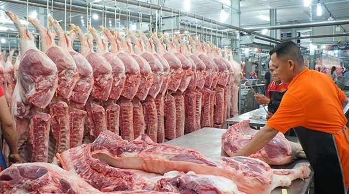 Detecting 43 people infected with COVID-19, Vissan temporarily stops supplying pork to Ho Chi Minh City